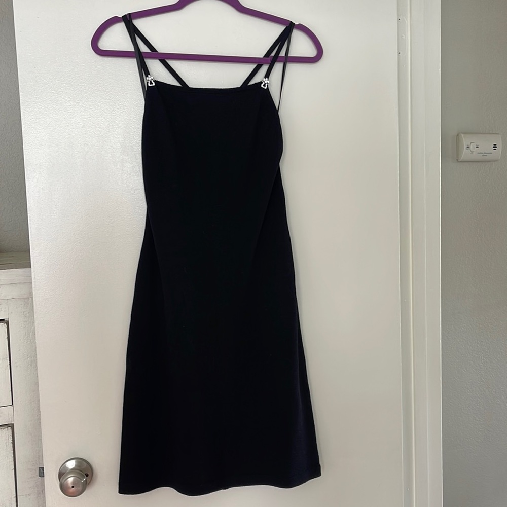 St John Black mini dress